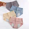 Women's Panties 1PC Cotton Menstrual For Women Periods Leakproof Monthly Menstruation Plus Size Ladies Briefs Underwear With Pocket