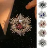 Brooches Clothing Accessory Elegant Rhinestone Flower Brooch For Unisex Retro Bag Suit Coat Collar Hat Scarf Decoration Party Prom Bride