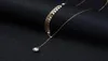 1PC New Fashion Gold Alloy Imitation Pearl Wheat Ear Adjustable Choker Necklace Elegant Jewelry Gift For Women Y03096091024