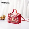 Bag 2024 Women Transparent Bags Pattern Shoulder Chain Strap Color Block Small Crossbody Handbag Composite Tote