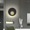 Lampes murales 8m la lampe LED moderne Interior créatif Simple Black Sconce Lights for Decor Home Living Room Bedroom Corridor