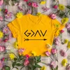 Women's T Shirts God Is Greater Than The High And Lows Shirt Tshirt Christian Tee Faith Summer Short Sleeve Harajuku Style