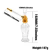 Smoke Shop Sigaretten Hookah Smoking Glass Water Pijp 192 mm aluminium metalen tabak Ice Catcher Dikte Glass Bongs