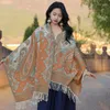 Écharpes swarf de style bohème pashmina couverture mangues couleur cape femmes classiques bufanda tassel