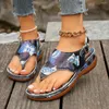 Casual schoenen vrouwen sandalen orthopedische wig hakken 2024 zomer mode gesp voor strand flip flops zapatos de mujer