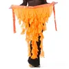 Stage Wear 1pcs/lot Belly Dance Costume Tassel Wrap Belt Chain Chiffon Hip Tribal Waistchain Free Size Candy Solid