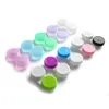 Contact Lens Accessories 10Pcs Random Contact Lens L+R Cases Storage Holder Soaking Container Travel Accessaries d240426