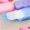 Handmade Soap 50Pcs/Box Portable Travel Paper Disposable Mini Anti Dust Washing Hand Bath Cleaning Boxed Foaming Drop Ship Epack Deliv Ot1Da