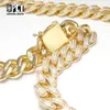 Fashion Hip Hop Jewelry Iced Out Link Diamond Cuban Link Chain Gold Chain CZ Men Necklace Zircon Miami Cuban Link