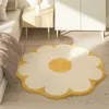 Tapis rond fleur fleur moquette moquette de chevet de chevet de couches en peluche pour chambre fille chambre pour enfants pour enfants