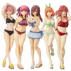 Figuras de brinquedo de ação 20cm Personagem de quinteto de anime Sexy Swimsuit Standing Nakano Miko Modelo Coleção de brinquedos estáticos DOLLL2403