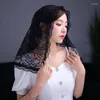 Scarves Floral Lace Veils For Head Covering Latin Mass Mantilla Short Scarf Bridal Women White Black Catholic V