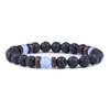 Perlen natürliche Mondsteinperle tibetanische Buddha Armband Chakra Lava Stein ätherische Öl Diffusor Armbänder Frauen Männer Schmuck Geschenk DHT3L