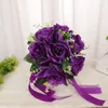 Bouquet de fleurs de mariage Bouquet mariage mariage Silk Roses artificielles bouquets pour les demoiselles d'honneur accessoires