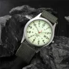 Wristwatches 1pc / lot Cheap Brand es For Men Montre Homme Fashion Nylon Band Sports Army Date Quartz Clock Barato Erkek Saat Relogio Q240426