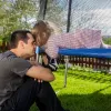 Ausrüstung 6/8/10 Fuß Trampolin Ersatz Sicherheitsnetzwesherresistantes Schutznetz mit doppelköpfigen Reißverschluss für Kinder Outdoor -Sportarten