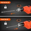 ValueMax Corded Electric Drill 2 Fonctions 650W Impact Hammer Power Tool avec des bits pour la réparation des ménages 240420