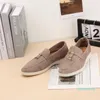 15A Casual Shoes Loafers Men's Flat One Pedal Women's Sports Soft Comfortable Leather Walking