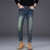 Men's Jeans designer High quality slim fitting straight elastic men's jeans nostalgic and versatile youth pants autumn