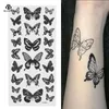 Mulm Tattoo Transfer étanche étanche tatouage temporaire autocollant 3d papillon petit art du corps faux tatouage flash tatoo