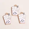 Charms 10pcs 15 22mm Funny Bubble Milk Tea For DIY Jewelry Food Drinks Pendants Of Necklaces Earrings Making Accessories