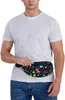 Backpack 80S Fanny Pack in vita retrò casual per uomini donne a cinghia regolabile che viaggia escursioni