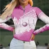 Polos Nieuwe Golf Herfst Winterkleding Womens Poloshirts Met Lange Mouwen TShirt Polo Sportkleding Dame Tennis Kleding Slim Fit