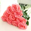 Decoratieve bloemen High-end simulatie Rose enkele crêpe bloem thuis bruiloft decoratie engineering Valentijnsdag cadeau