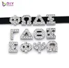 20pcslot intero e vendita al dettaglio 8mm Rhinestone Greek Slide Letter Fit Bracciale da polso fai -da -te Bracciale Accetta Personalizzazione LSSL0407399535