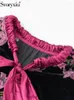 ワークドレスsvoryxiuファッションデザイナー秋のハーフスカートスーツレディースオネックランタンスリーブルーズブラウスエラスティックウエストファーヘム長