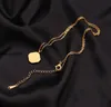 Schmuckstücke Ohrringe Halsketten für Frauen Modemarke Designer Buchstaben Edelstahlschmuck Juwelys Ohrring Halskette 18k Goldbeschichtung für Frauen Valentinstag Geschenk