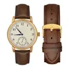 WOCCI Vintage Leder Uhrengurt 14 16 18 19 20 21 22 23 24 -mm Leder Uhrenband Roségold Schnalle für Männer Frauen Ersatz Band 240409