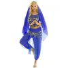 Wear Wear Women Halloween Carnival Performance Egypte Costume de danse du ventre Bollywood Dancing Robe Saree Saree