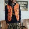 Gilets masculins en nylon en nylon matelassé veste sans manche