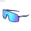 Sunglasses Luxury brand TR90 flat top sunglasses womens blue frame mirror lens windproof polarized sunglasses womens UV400XW