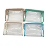 Clear Travel Make Up Cosmetic Bag Pouches Transparent Letter Patches Color Waterproof Toiletry Organizer Gift 240419