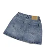 Skirts designer South Oil High end Denim Skirt 2023 Autumn/Winter New Inverted Triangle A-line Short Half Winter Women's Feeling 1YJB