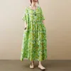 Vestidos de maternidade vestidos de verão verdes de maternidade manga curta moda moda moda floral vestido de chiffon vestido de gravidez de tamanho grande vestido de mulher