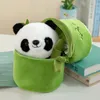 Garden Decorations Kawaii Bamboo Panda Doll Plush Dolls Toy Soft Stuffed Pillow Toys For Girls Girlfriend Chidren Birthday Gifts