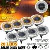 20Led Solar Power Disk Light Outdoor Tuin Solar ondergronds licht Dek Licht Spotlight begraven Solar Led Lamp Garden Decoratie