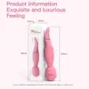 Double Head Vibrating Female Orgasm Clitoris Masturbator AV Stick Rechargeable Silicone Adult Sex Toy Tongue Licking Massager 240412