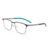 Солнцезащитные очки рамы 55 мм Ultra Light Pure Titanium Квадратные очки для мужчин и женщин против синего рецепта FRA025