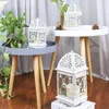 Candle Holders Iron Glass Retro Candlestick Courtyard Floor Large Outdoor Wind Lamp Portable Wedding Lantern Decoration