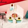 Kalıplar 3D Noel zencefilli kurabiye evi kalıp plastik kurabiye kesici seti diy bisküvi kalıp pasta pul pırlatma araçları aksesuarları