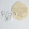 Stampi per cutter 3D per biscotti di dinosauro stampo stampo biscotto di dinosauro in goffratura del dessert da zucchero dessert stampo stampante strumento di decorazione della torta fondente