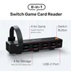 بالنسبة إلى Nintendo Switch OLED Game Card Reader Switcher ، دعم أحادي الفتحة أحادية اللون محول Bluetooth Adapter NS Accessories 240411