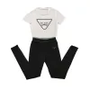 Women Tracksuits Designer two Piece Set letter print Bare navel sexy Short Sleeve T-shirt shorts Casual Sports Suit round Neck Outfits Solid Jogging Suit