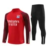 2023 24 Football tracksuits chandal Lyon tracksuit soccer tracksuit Survetement Lyonnais L.PAQUETA OL AOUAR training suit Jogging sets men and kids kit tuta futbol