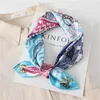 Bandanas Durag Hoogwaardige Gedrukte Silk Scarf Luxuremerk Womens 60 * 60 cm vierkante sjaal Sjaal/zomer modieuze hoofddoek tas tas 240426