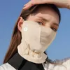 Bandanas oddychający jedwabny szalik na zewnątrz sportowy maska ​​anty-UV Head z regulowaną klamrą jazdy samochodem polowanie na wędrówki